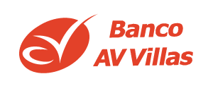 A red and white logo.