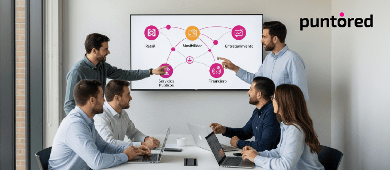 Gráfico sobre Fintech en Latinoamérica mostrando ecosistema fintech, bancos digitales y pagos digitales transformando servicios financieros.