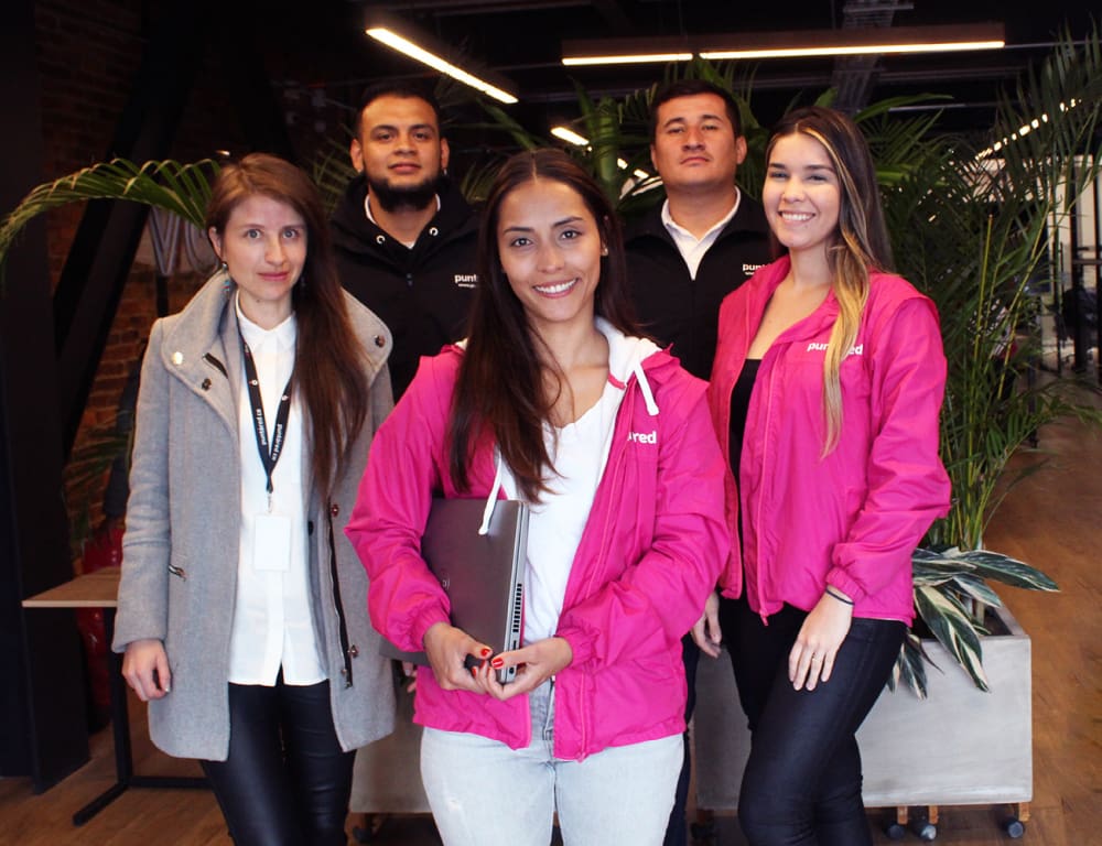 A group of people posing for a photo.