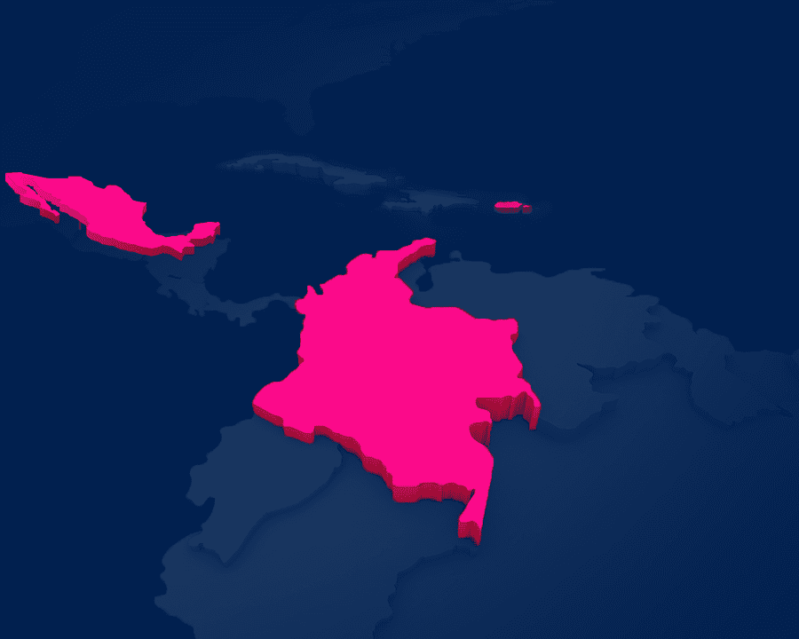 A map of the world.