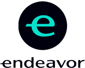 A blue and black footer logo.
