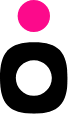 A pink circle in the dark.