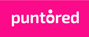 A pink sign with white text.
