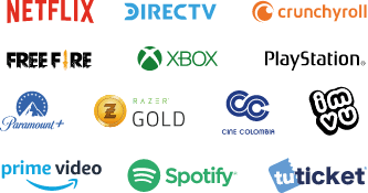 A screenshot of a black background with different logos.