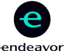 A blue and black footer logo.