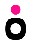 A black and pink circle.